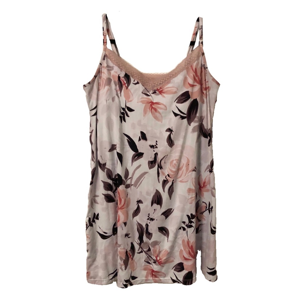 La Vie En Rose Floral Lace Mini Lingerie Dress